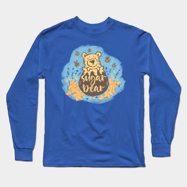 Sugar Bear Long Sleeve T-Shirt by Norse Dog Studio